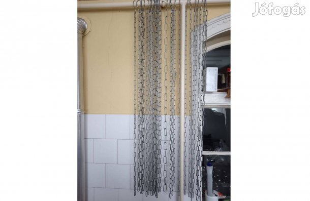 Fém ruhafüggesztő lánc