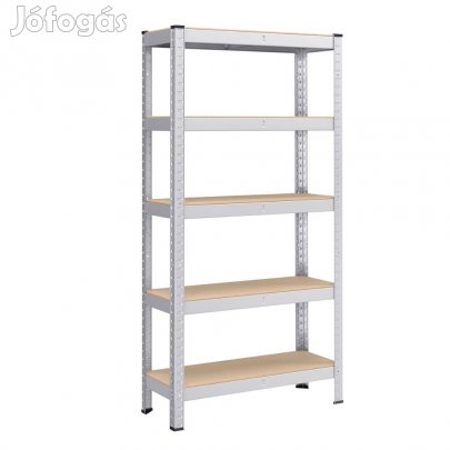 Fém salgó polc 1500x750x300mm | 5 polcos horganyzott | Intenso Design