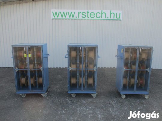 Fém szekrény polc tároló fiók tekercs tartó (2552)