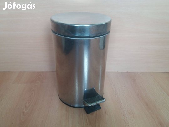 Fém szemetes konyhai kuka billenő tetővel kb. 10 l