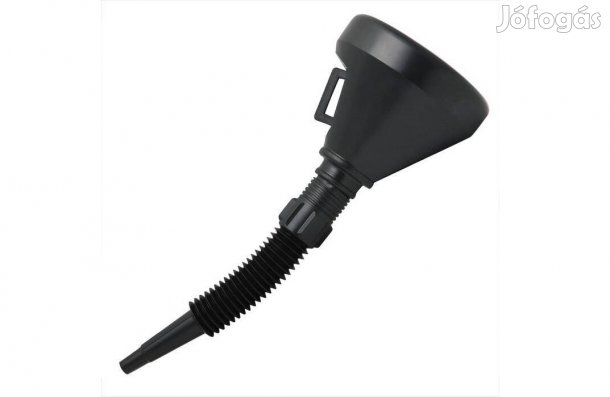 Fém szűrős Üzemanyag tölcsér + flexibilis levehető átfolyó