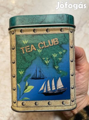 Fém teásdoboz indiai teás doboz gyűjtőknek hibátlan állapot