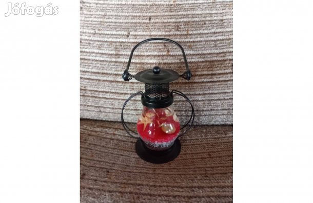 Fém-üveg elegáns függeszthető gyertya - Új