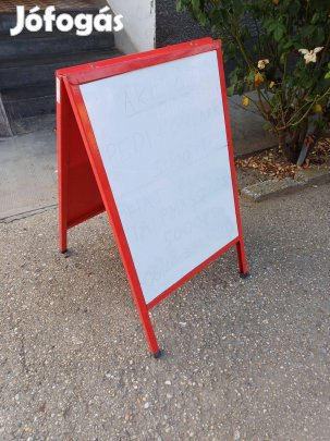 Fém vas masszív megállító hirdető tábla