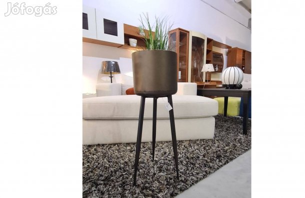 Fém virágtartó állvány bronz színű 74,5 cm