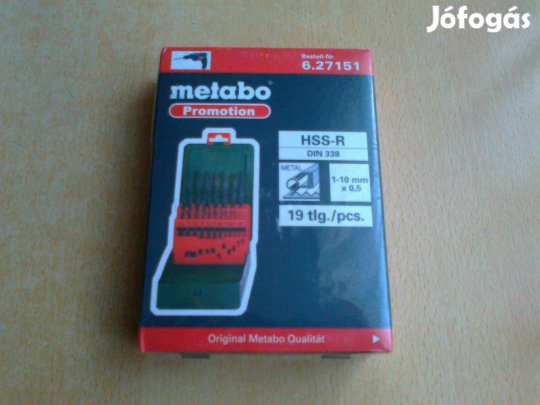 Fémfúró készlet 19 részes HSS-R