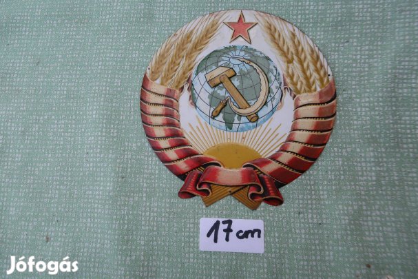 Fémlemezen szines szovjet cimer