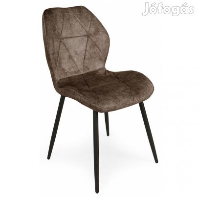 Fémvázas étkezőszék barna T28790