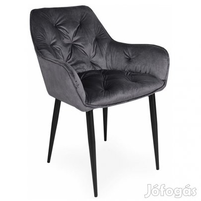 Fémvázas étkezőszék grafit T28770