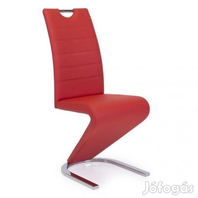 Fémvázas étkezőszék piros T15018