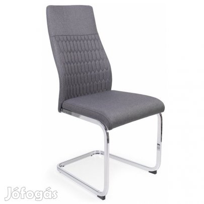 Fémvázas étkezőszék sötétszürke T28730