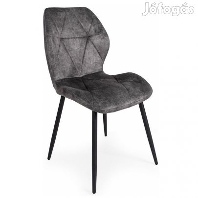 Fémvázas étkezőszék sötétszürke T28791