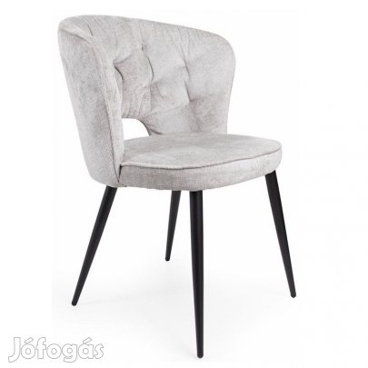 Fémvázas étkezőszék világosszürke T28778