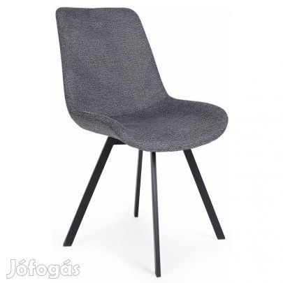 Fémvázas forgó étkezőszék sötétszürke T28752