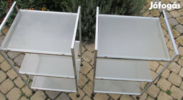 Fémvázas üvegpolcok Ikea 2 db