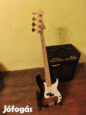 Fender Squier Basszusgitár új állapotban tokkal Eladó