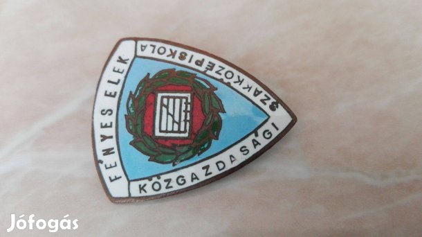 Fényes Elek Közgazdasági Szakközépiskola régi jelvénye