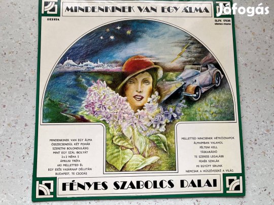 Fényes Szabolcs dalai: Mindenkinek van egy álma. LP
