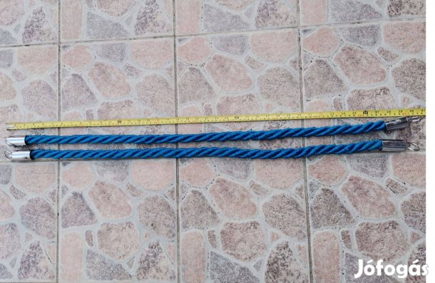 Fényezett kordonkötél /kék /kampóval