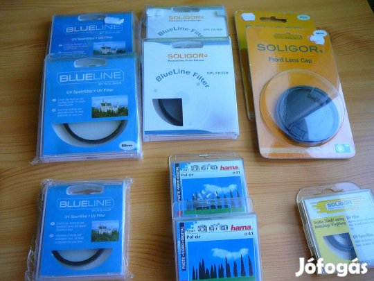 Fényképezögép UV filterek lencsevédő kupakok eladó