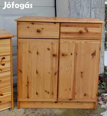 Fenyő 2 fiókos 2 ajtós komód 10