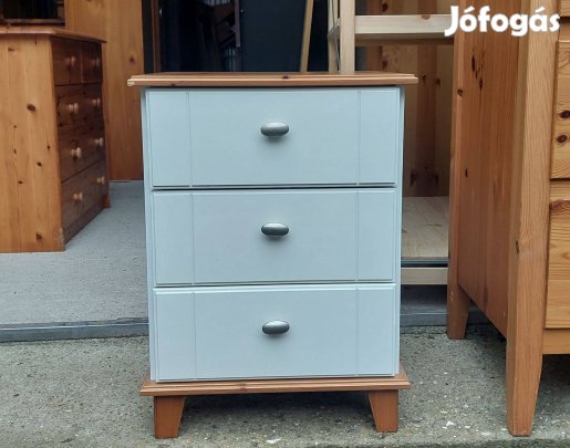 Fenyő 3 fiókos éjjeli szekrény,kissszekrény 307