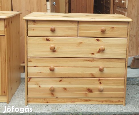 Fenyő 5 fiókos komód 103
