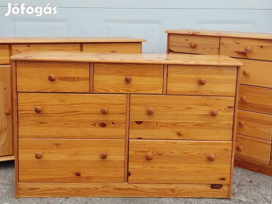 Fenyő 7 fiókos komód 23