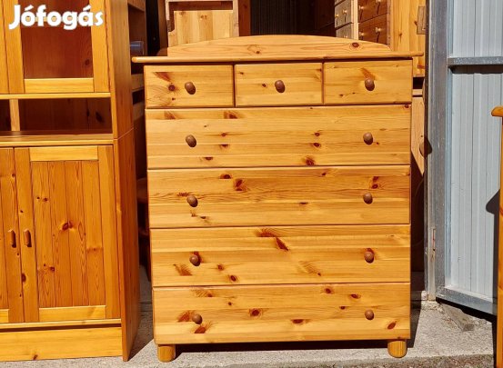 Fenyő 7 fiókos komód 88