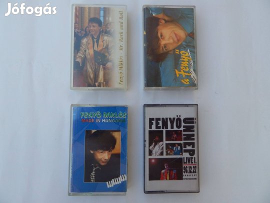 Fenyő Miklós (Hungária) Műsoros Audió kazetták 4-es szettben Eredeti
