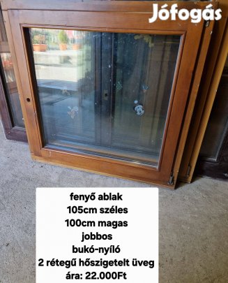 Fenyő ablak 105*100