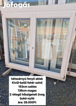 Fenyő ablak 153*136
