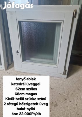 Fenyő ablak 62*68