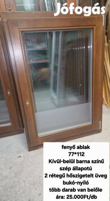 Fenyő ablak 77*112