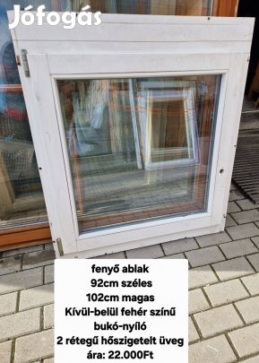 Fenyő ablak 92*102
