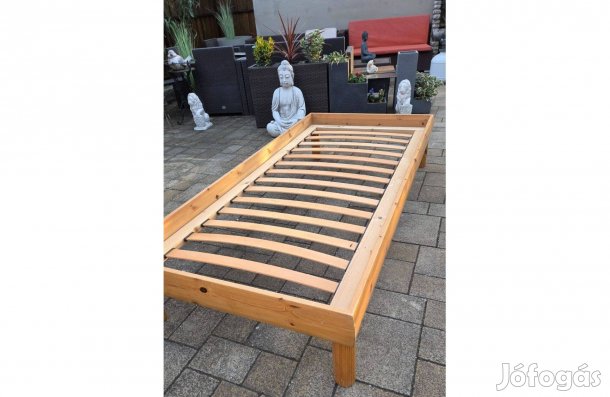 Fenyő ágy 90x200cm ágyrács masszív fenyőágy pihenő szobabútor eladó!