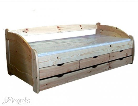 Fenyő ágy, fa ágy 90x200cm