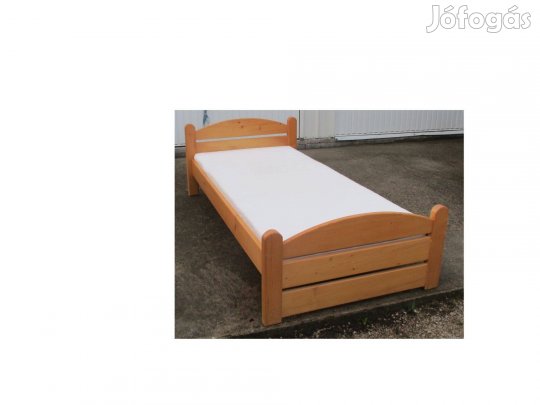 Fenyő ágy ágyráccsal matraccal 90x200cm