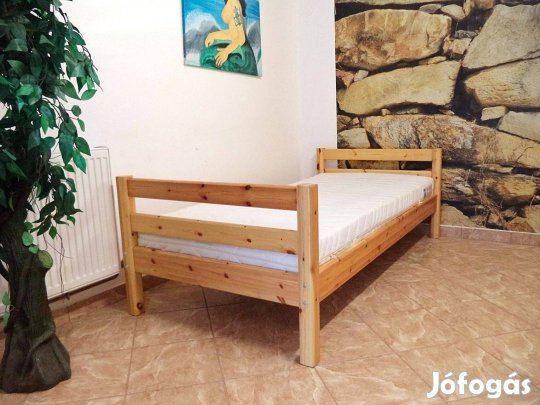 Fenyő ágy flexa 90x190