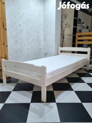 Fenyő ágy pácolt 90x200