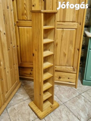 Fenyő cd tartó polc 31x118x28