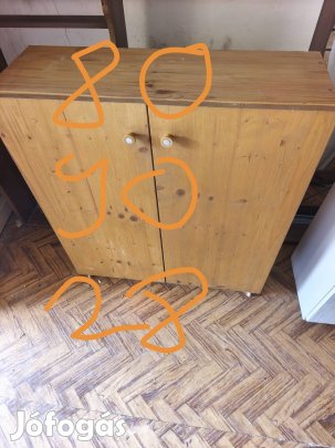Fenyő cipős szekrény eladó 