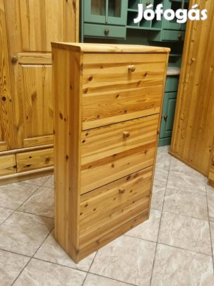 Fenyő cipősszekrény 61x115x25