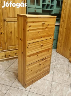 Fenyő cipősszekrény 61x115x26