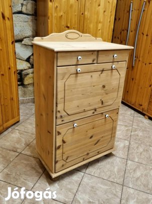 Fenyő cipősszekrény 70x115x36