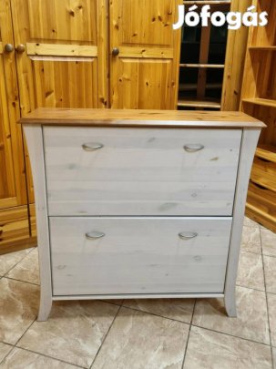Fenyő cipősszekrény 92x91x24