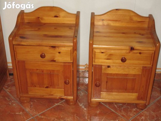 Fenyő éjjeliszekrény párban 43x34x60cm