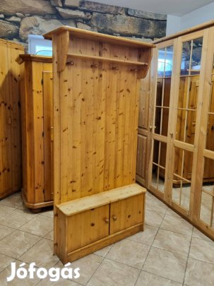Fenyő előszobaszekrény 94x186x39