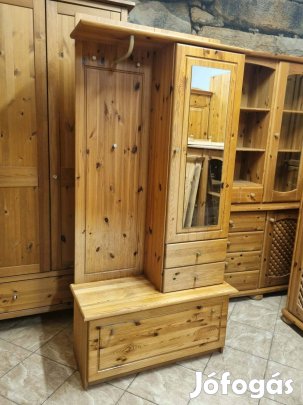 Fenyő előszobaszekrény 95x196x41