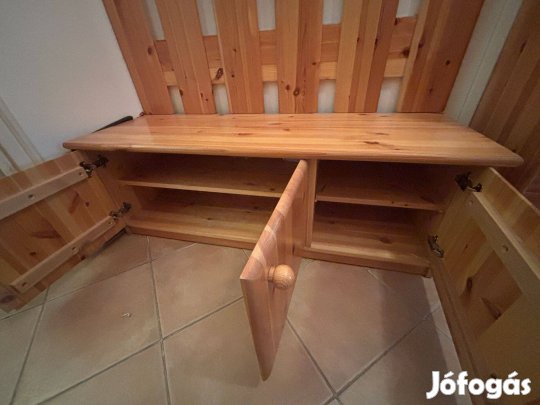 Fenyő fogas és cipőtartó szett